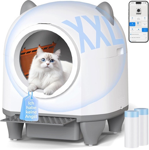 Lettiera gatto autopulente con - gatto,