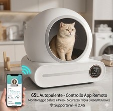 Lettiera per gatti autopulente